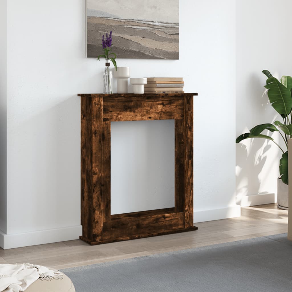 Habillage de cheminée Vidaxx 75x20x87,5 cm bois traité, chêne fumé