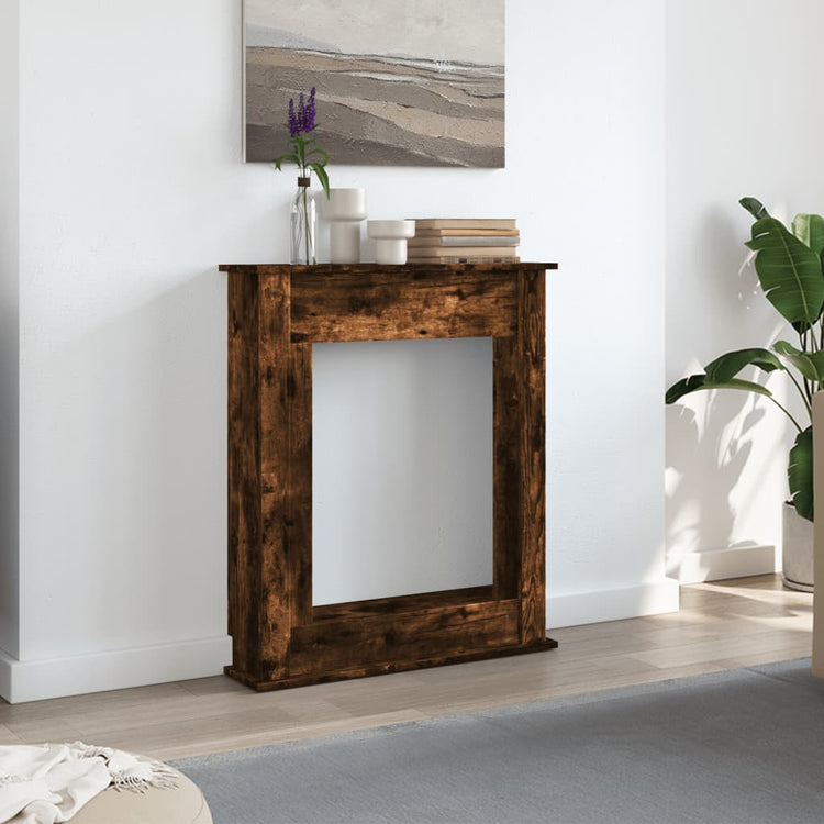 Habillage de cheminée Vidaxx 75x20x87,5 cm bois traité, chêne fumé