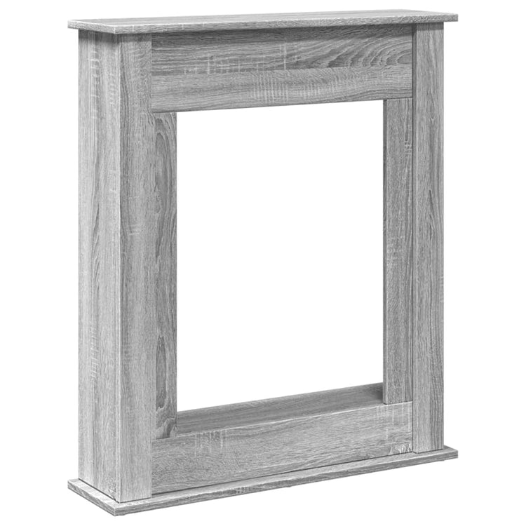 Vidaxx contour de cheminée 75x20x87,5 cm bois d'ingénierie couleur chêne sonoma gris