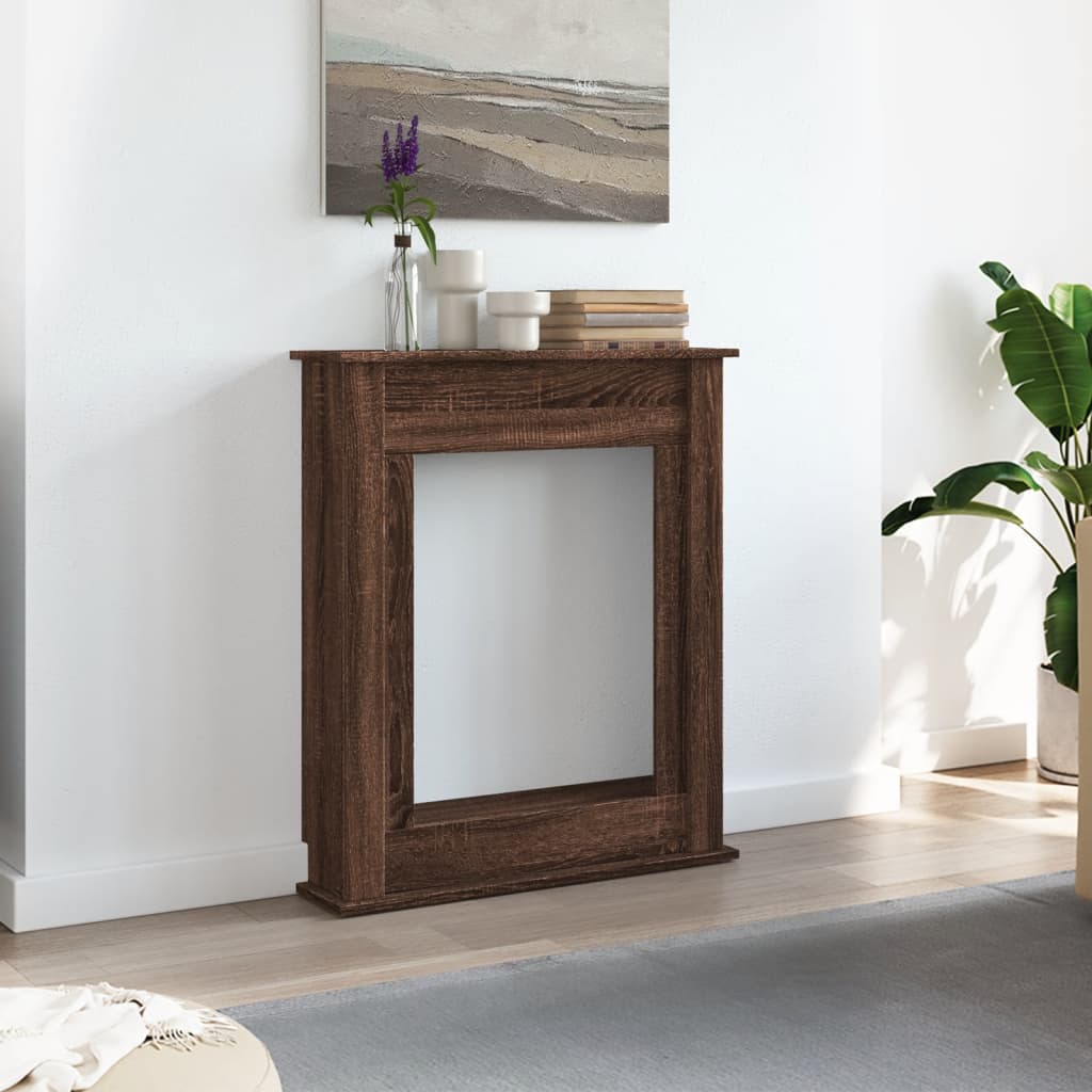 Habillage de cheminée Vidaxx 75x20x87,5 cm dérivé du bois chêne brun