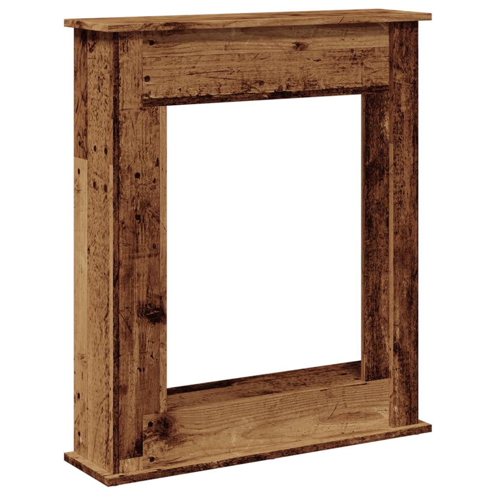 Habillage de cheminée VidaXL 75x20x87,5 cm bois traité, couleur bois ancien