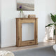 Cadre de cheminée VidaXL 75x20x87,5 cm en bois travaillé, couleur chêne artisanal