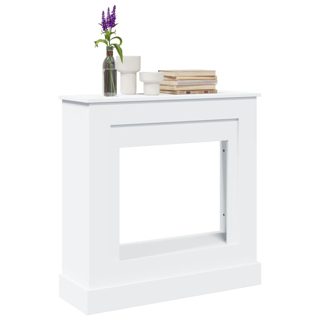 Vidaxx contour de cheminée 90x30x90 cm en dérivé du bois blanc