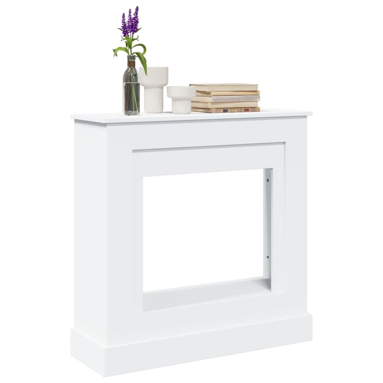 Vidaxx contour de cheminée 90x30x90 cm en dérivé du bois blanc