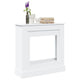 Vidaxx contour de cheminée 90x30x90 cm en dérivé du bois blanc