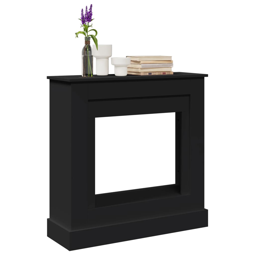 Vidaxx contour de cheminée 90x30x90 cm bois traité noir
