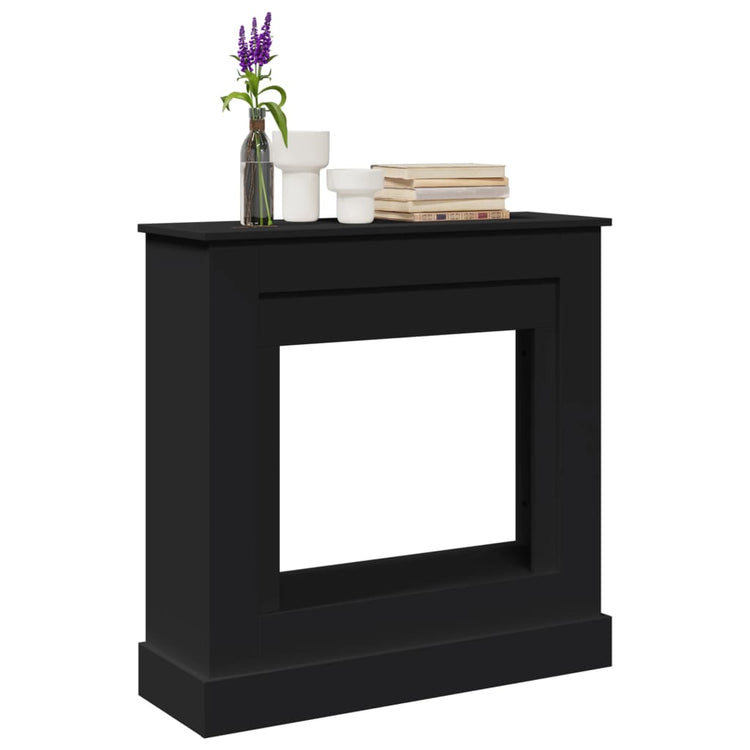 Vidaxx contour de cheminée 90x30x90 cm bois traité noir