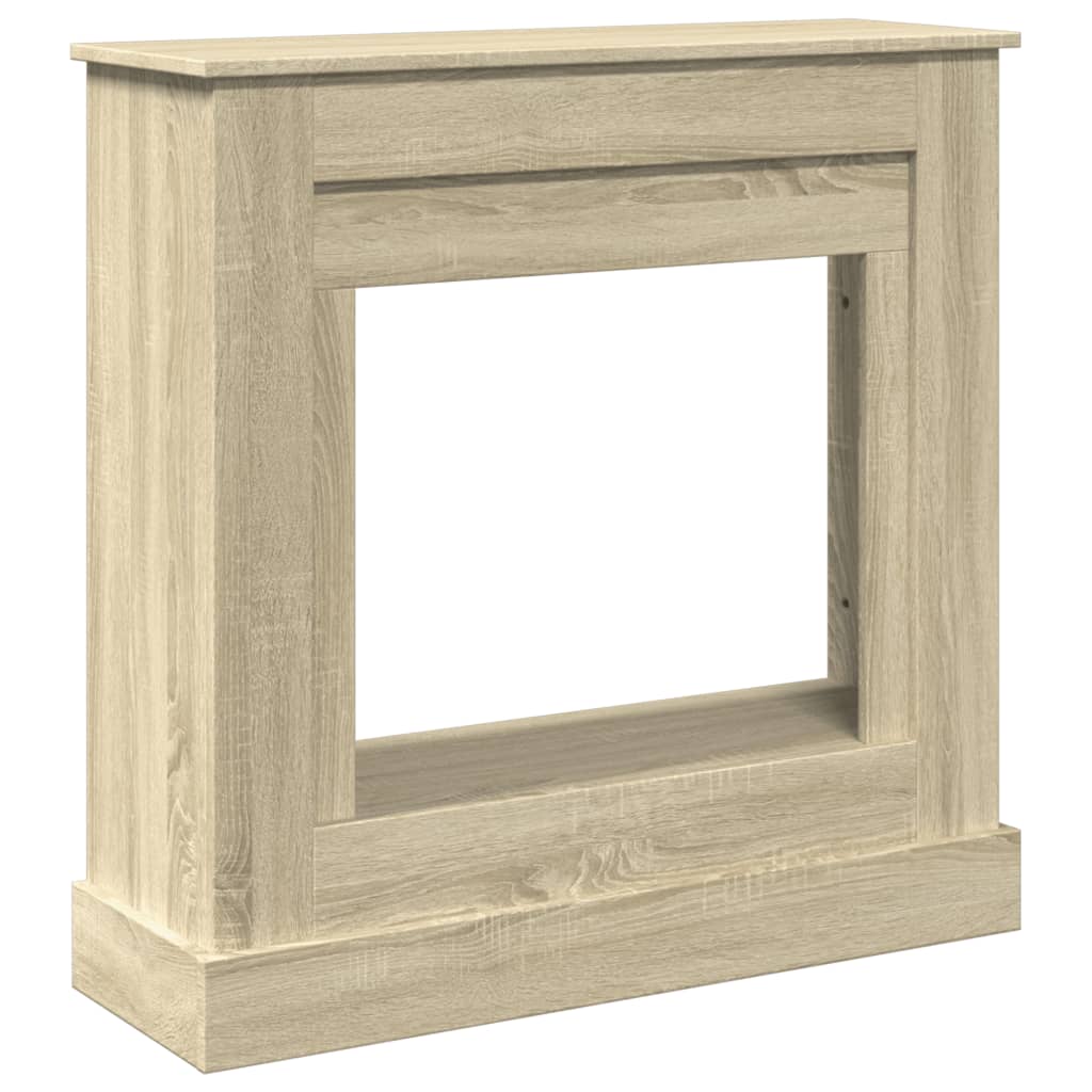 Habillage de cheminée Vidaxx 90x30x90 cm en dérivé du bois couleur chêne sonoma