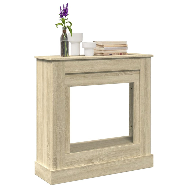 Habillage de cheminée Vidaxx 90x30x90 cm en dérivé du bois couleur chêne sonoma