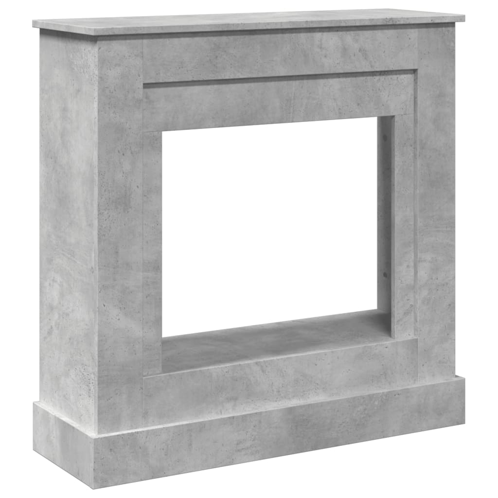 Vidaxx contour de cheminée 90x30x90 cm dérivé du bois béton gris