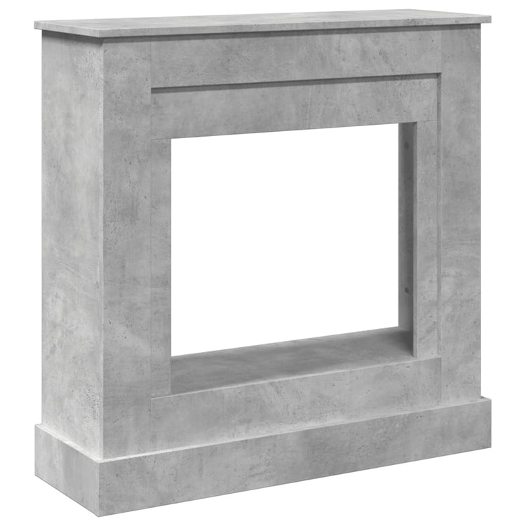 Vidaxx contour de cheminée 90x30x90 cm dérivé du bois béton gris