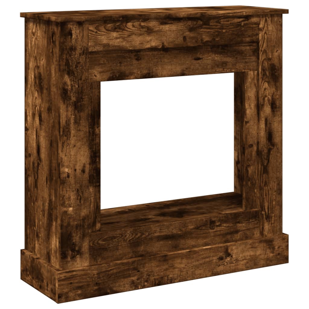 Habillage de cheminée Vidaxx 90x30x90 cm bois traité, chêne fumé