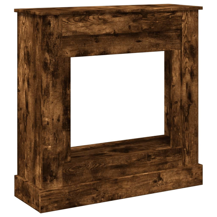 Habillage de cheminée Vidaxx 90x30x90 cm bois traité, chêne fumé