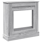 Vidaxx contour de cheminée 90x30x90 cm bois d'ingénierie couleur chêne sonoma gris - afbeelding 2