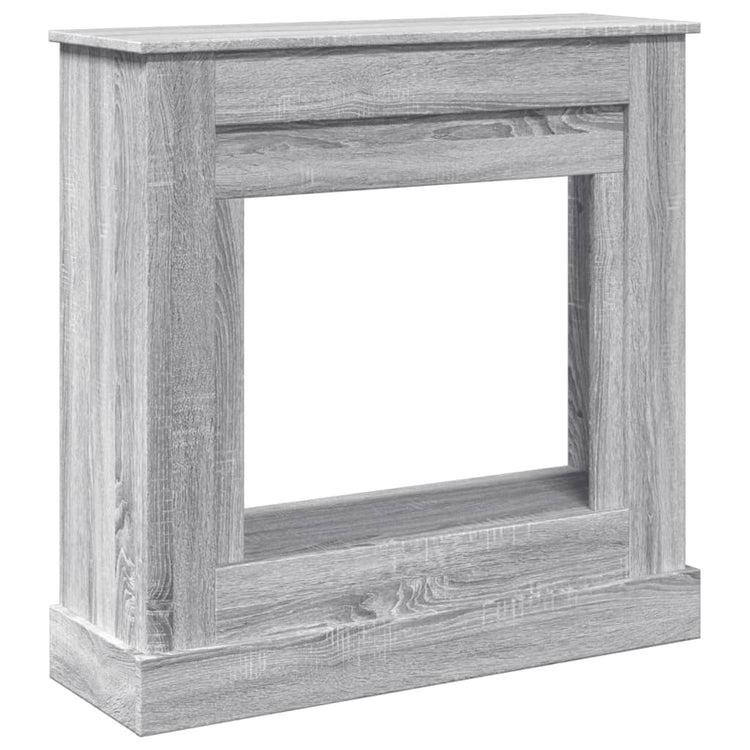 Vidaxx contour de cheminée 90x30x90 cm bois d'ingénierie couleur chêne sonoma gris
