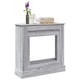 Vidaxx contour de cheminée 90x30x90 cm bois d'ingénierie couleur chêne sonoma gris
