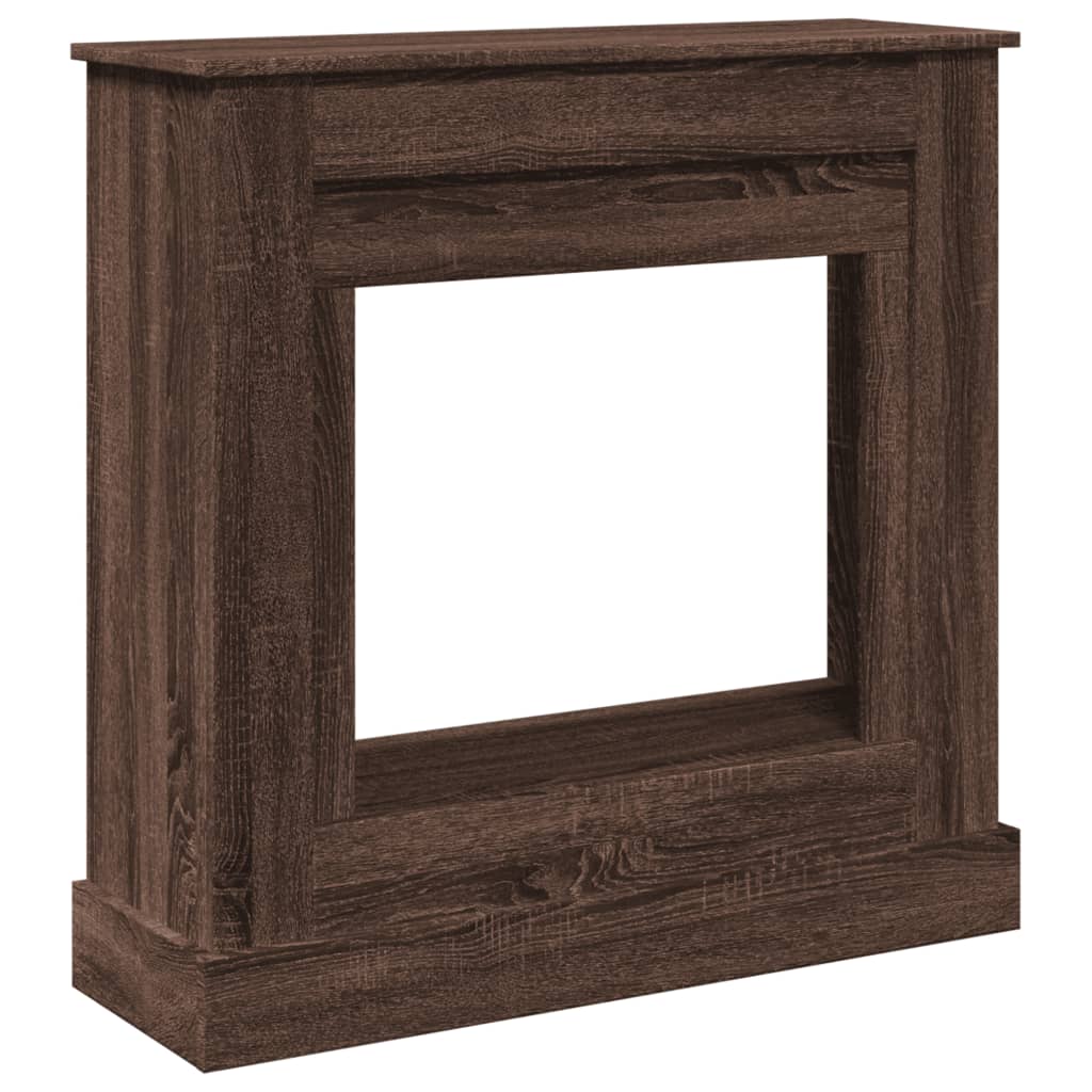 Habillage de cheminée Vidaxx 90x30x90 cm dérivé du bois chêne brun