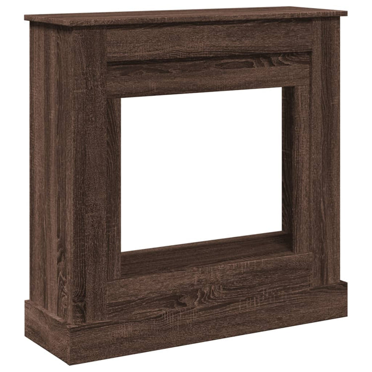 Habillage de cheminée Vidaxx 90x30x90 cm dérivé du bois chêne brun