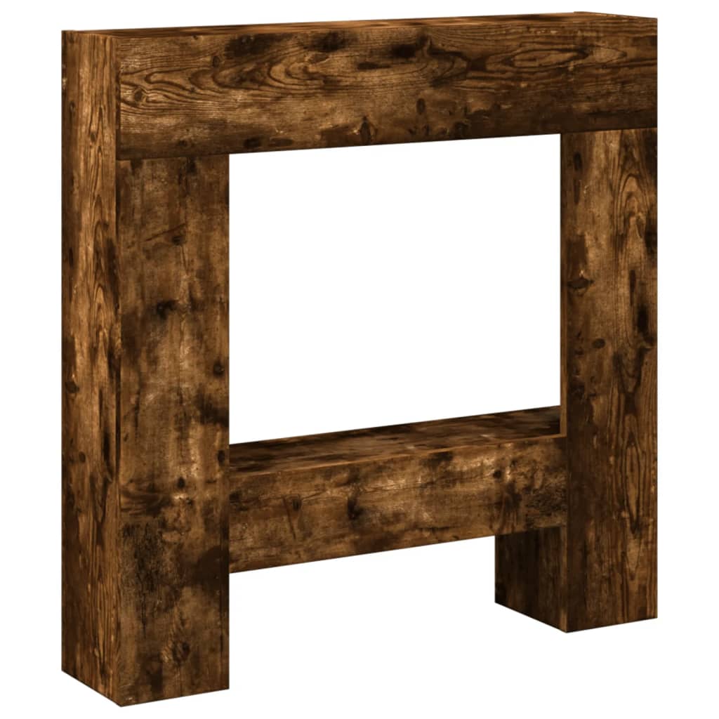 Habillage de cheminée Vidaxx 81x18x82 cm bois traité, chêne fumé