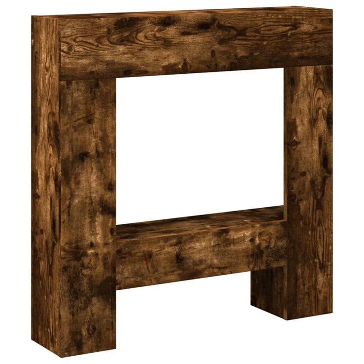 Habillage de cheminée Vidaxx 81x18x82 cm bois traité, chêne fumé