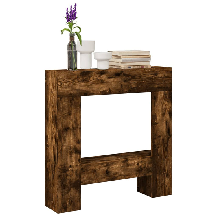 Habillage de cheminée Vidaxx 81x18x82 cm bois traité, chêne fumé