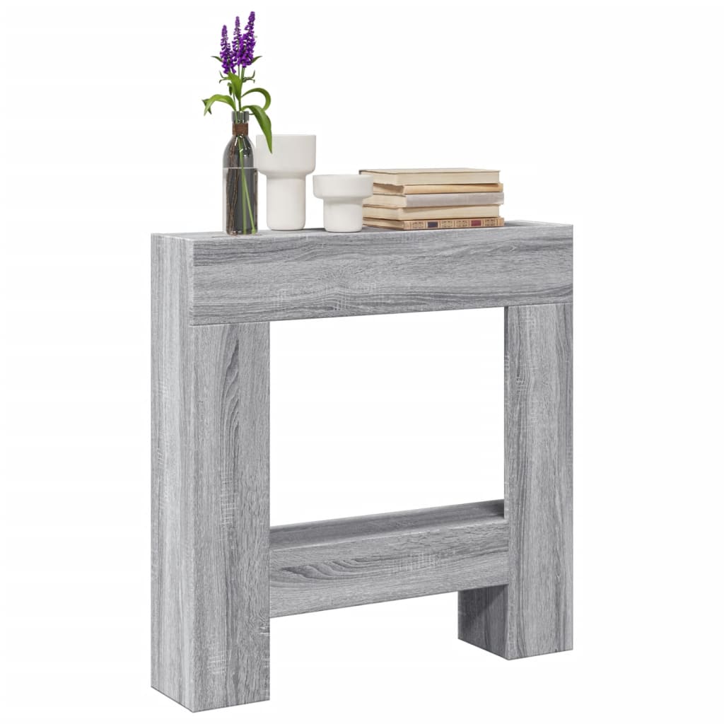 Vidaxl Hairstop 81x18x82 cm Couleur de chêne sonoma en bois de bois de bois de bois de bois sonoma
