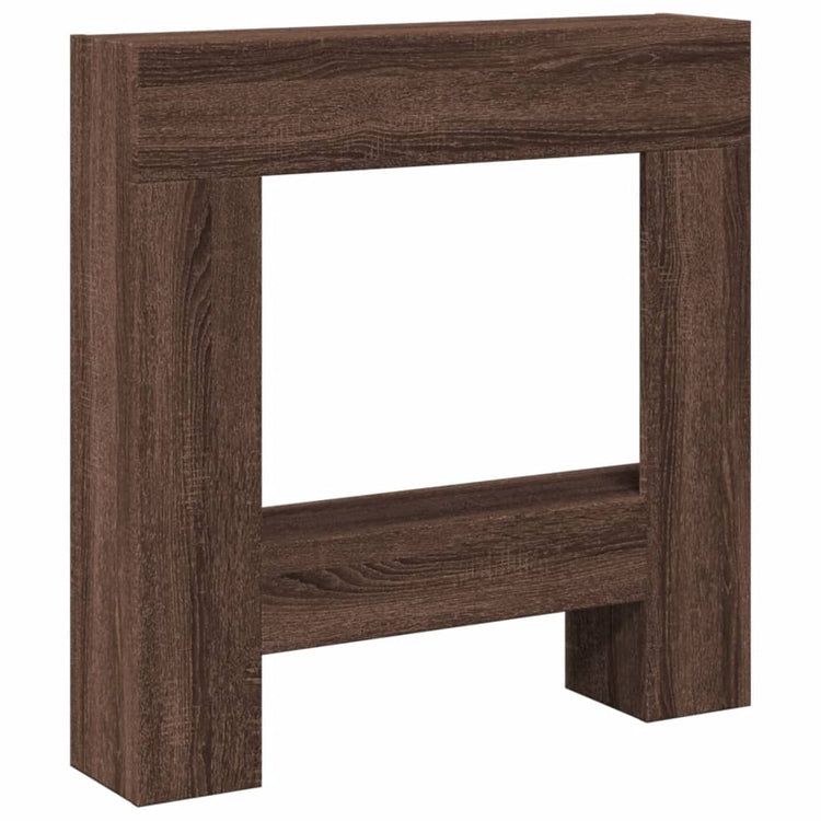 Vidaxl Hairstop 81x18x82 cm Brown Brown Oak -Colored