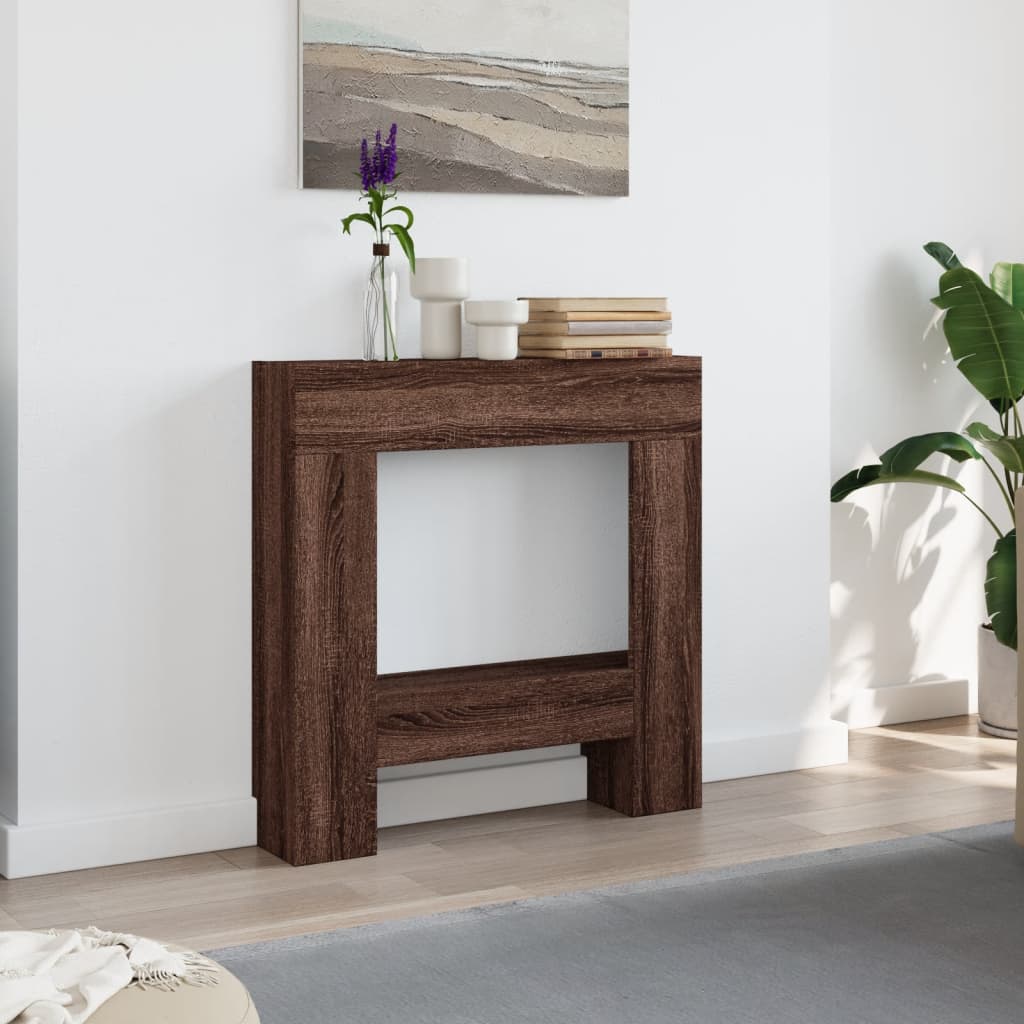 Vidaxl Hairstop 81x18x82 cm Brown Brown Oak -Colored