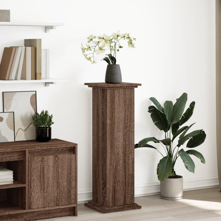 Base vidaxl avec espace de stockage 31x30x90 cm en bois brun en bois de bois