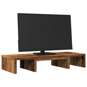 Vidaxl Monitor standard réglable 60x24x10,5 cm Bois Old Wood coloré - afbeelding 3