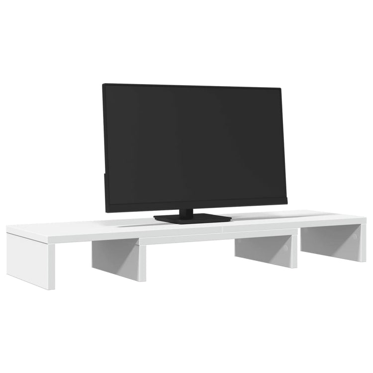 Vidaxl Monitor standard réglable 80x24x10,5 cm Bois de bois transformé