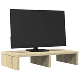 Vidaxl Monitor Standard 50x27x10 cm Processus de bois de bois de chêne sonoma -colore - afbeelding 3