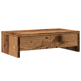 Support de moniteur Vidaxl avec tiroirs 50x27x15 cm Bois transformé Old Wood - afbeelding 2