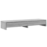Support de moniteur Vidaxl avec tiroirs 100x27x15 cm en bois gris sonoma chêne - afbeelding 2
