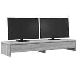 Support de moniteur Vidaxl avec tiroirs 100x27x15 cm en bois gris sonoma chêne - afbeelding 3