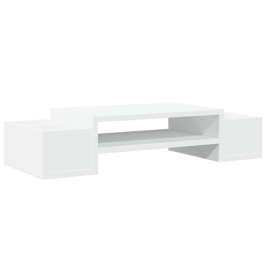 Support de moniteur Vidaxl avec espace de stockage 70x27x15 cm Bois de bois transformé