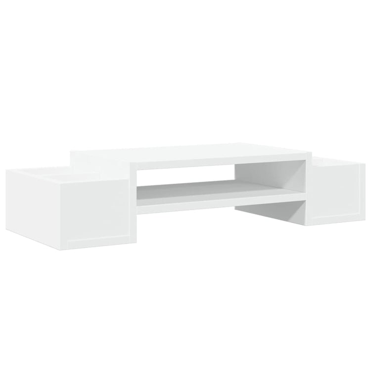 Support de moniteur Vidaxl avec espace de stockage 70x27x15 cm Bois de bois transformé