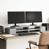 Support de moniteur Vidaxl avec espace de stockage 100x27x15 cm - afbeelding 1