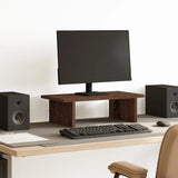 Vidaxl Monitor standard 50x27x15 cm en bois transformé en chêne brun coloré - afbeelding 1