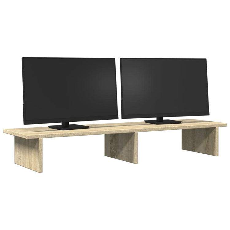 Vidaxl Monitor Standard 100x27x15 cm Processus de chêne sonoma en bois de bois -colore