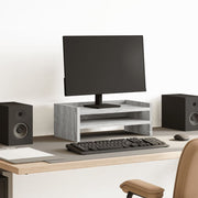 Vidaxl Monitor Stand 42x24x16 cm Processus en bois Grey Sonoma Oak - afbeelding 1