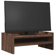 Support de moniteur Vidaxl 42x24x16 cm en bois de bois de bois de bois de couleur brun - afbeelding 3