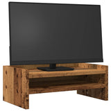 Support de moniteur Vidaxl 42x24x16 cm Bois transformé ancien en bois coloré - afbeelding 3