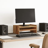 Support de moniteur Vidaxl 42x24x16 cm Bois transformé ancien en bois coloré - afbeelding 1