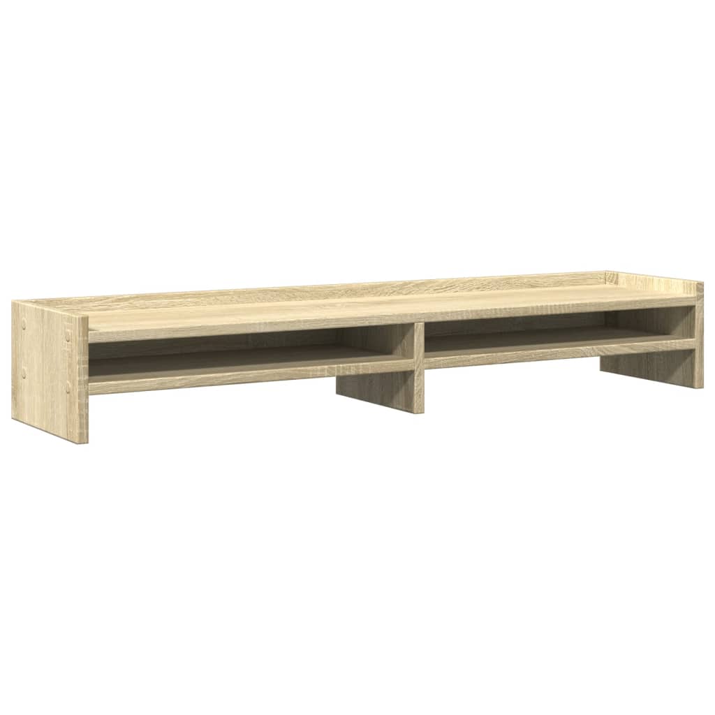 Vidaxl Monitor se dresse 100x24x16 cm en bois de bois de bois de chêne sonoma