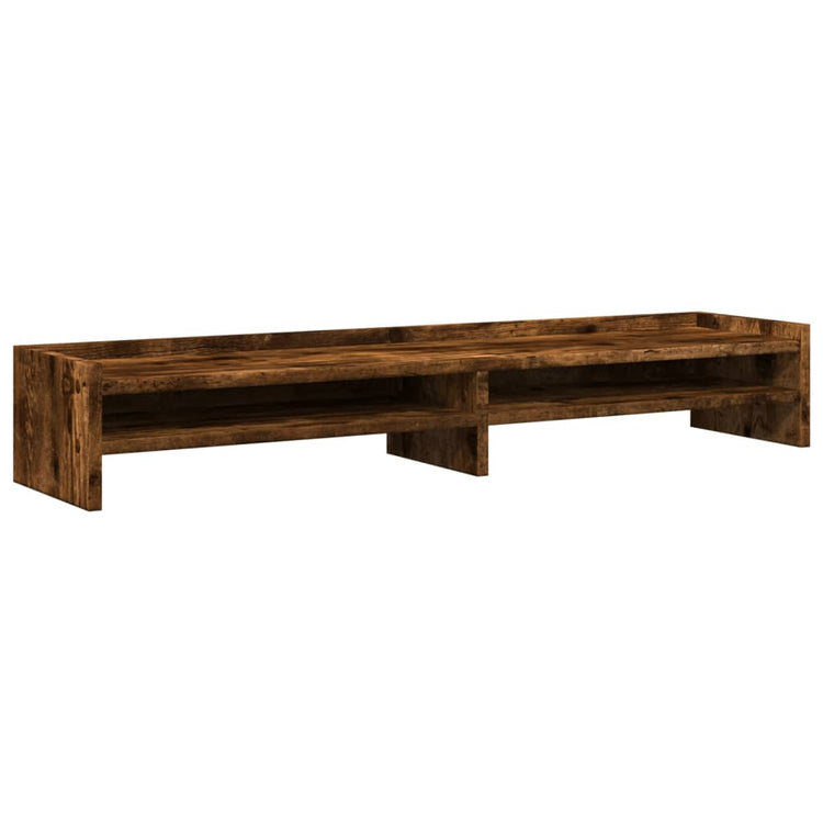 Vidaxl Monitor Standard 100x24x16 cm Couleur de chêne fumé en bois transformé