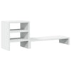 Support de moniteur Vidaxl avec Organisateur de bureau Bois Blanc