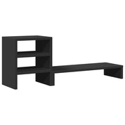 Support de moniteur Vidaxl avec Organisateur de bureau Bois Black - afbeelding 2