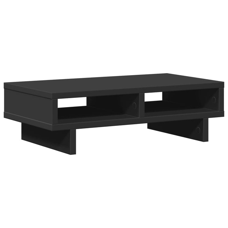 Le moniteur Vidaxl se dresse 50x27x15 cm en bois transformé noir