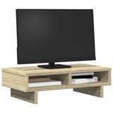 Le moniteur Vidaxl se dresse 50x27x15 cm en bois de bois de bois de chêne sonoma - afbeelding 3